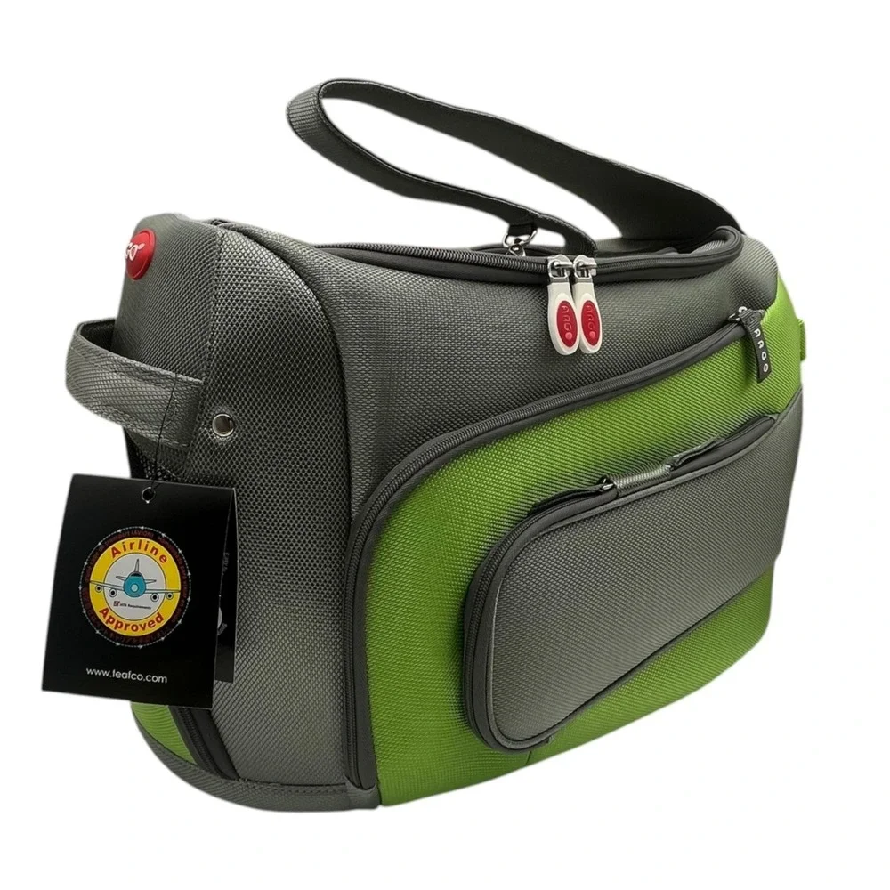 Argo Teafco Duff-O Pet Carrier Airline Approved Water Resistant Gray Kiwi Green‎